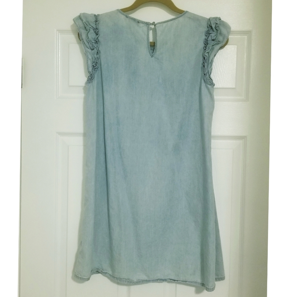 Chambray Blue Casual dress Size S S - Picture 3 of 9